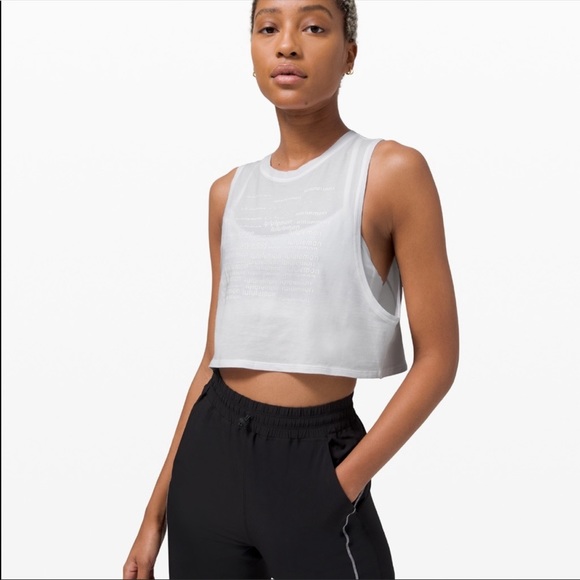 Lululemon Muscle Love Crop Tank Top Graphic - Picture 3 of 8